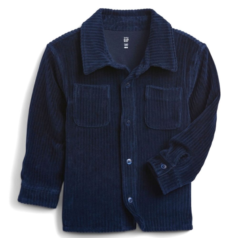 Gap Toddler Boys - 3yrs, 5yrs - Corduroy Shirt - Navy Blue Uniform